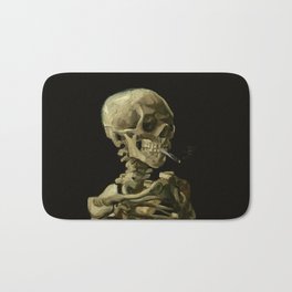 Vincent van Gogh - Skull of a Skeleton with Burning Cigarette Bath Mat