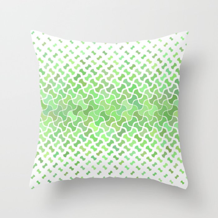 green pattern Throw Pillow by Flower Society6