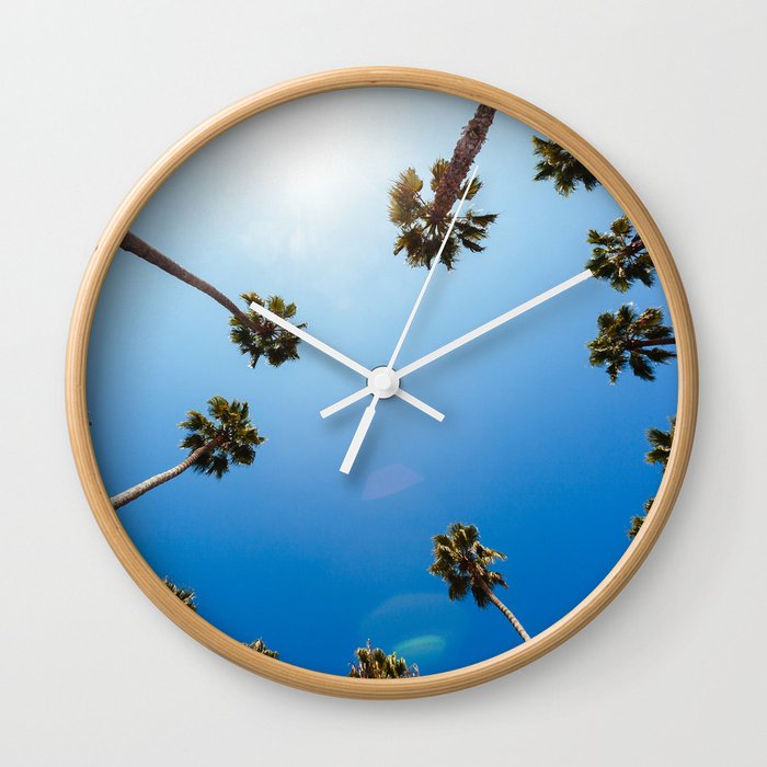 Palm Trees in Los Angeles Wall Clock
