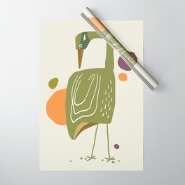 Quirky Brolga Wrapping Paper