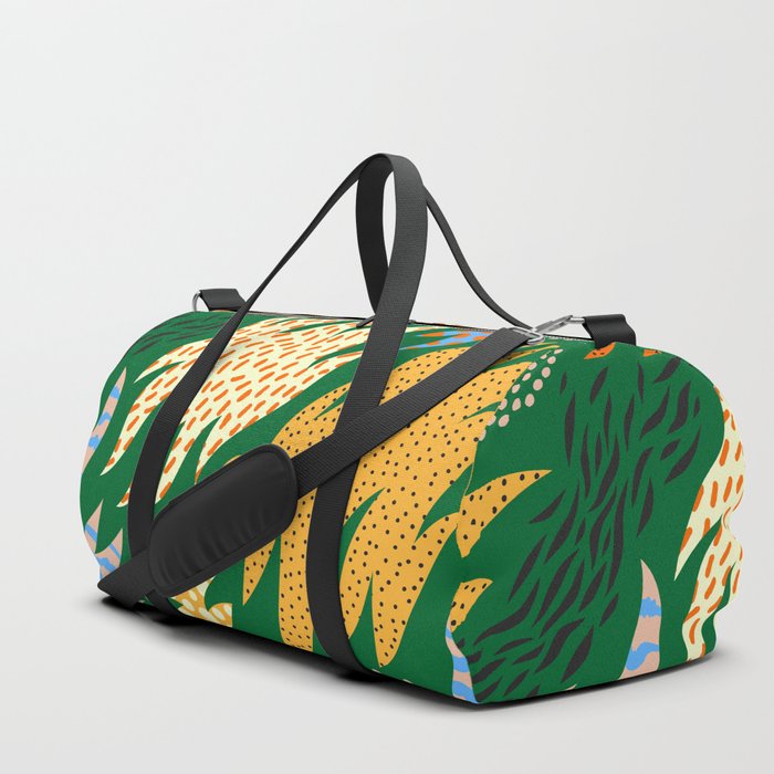 Abstract hand drawn shapes doodle pattern Duffle Bag