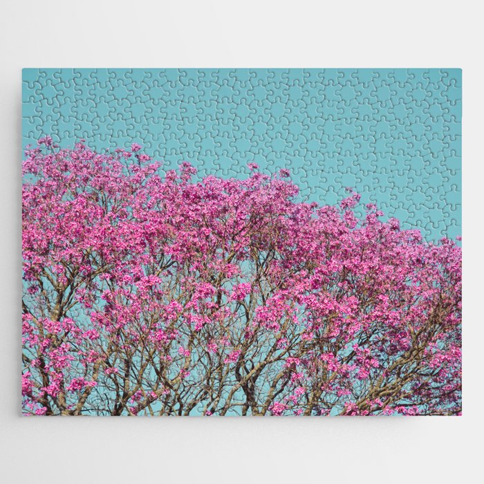 Handroanthus Tree - Flowers Pink Jigsaw Puzzle