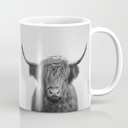 Highland Cow - Black & White Mug