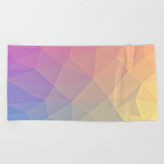 Abstract Polygons Beach Towel