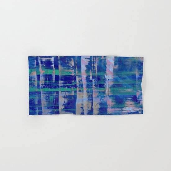 Broken Blue Hand & Bath Towel