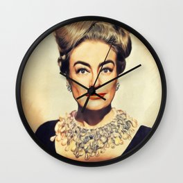 Joan Crawford, Hollywood Legend Wall Clock