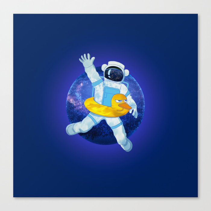 Float in Space Canvas Print