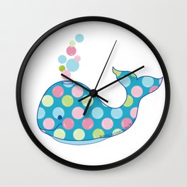 BUBBLES the Baby Whale Wall Clock