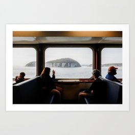 Seattle Ferry Window Art Print