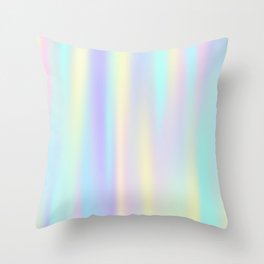 Pastel rainbow abstract Throw Pillow