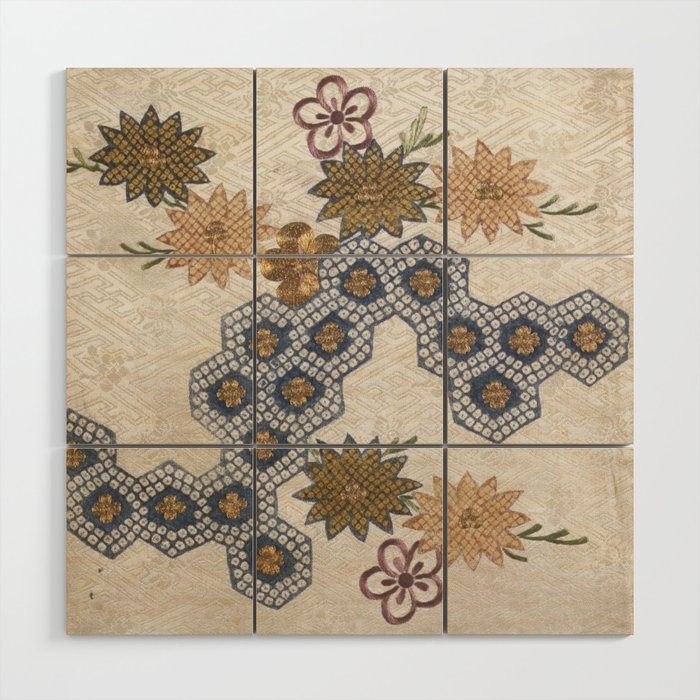 Japanese fabric shop wall art
