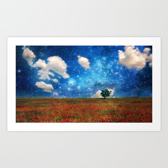 The Magical Night-Day Realm Art Print