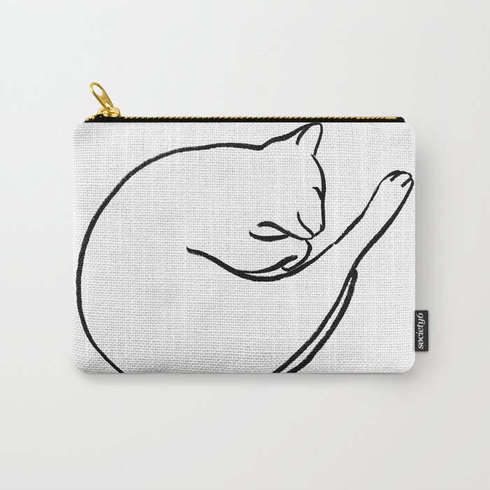 Sleeping Cat Carry-All Pouch