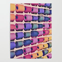 Toilet Paper Rolls in Color Poster