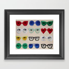 Glasses Framed Art Print