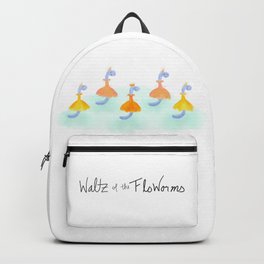 Waltz of the FloWorms Backpack | Ballet, Dance, Worms, Ballerina, Animal, Holiday, Illustration, Nursery, Painting, Tutu 