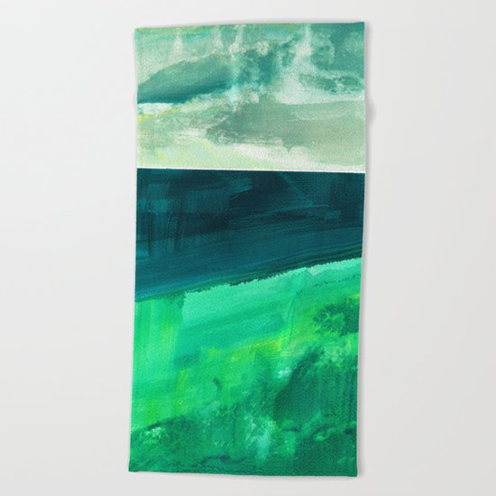 Clouds and sea Beach Towel