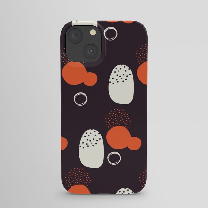 Modern art pattern- black iPhone Case