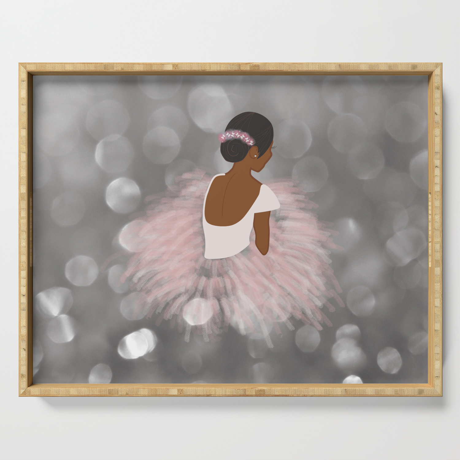 African American Ballerina Dancer Serving Tray By Umeimages Society6