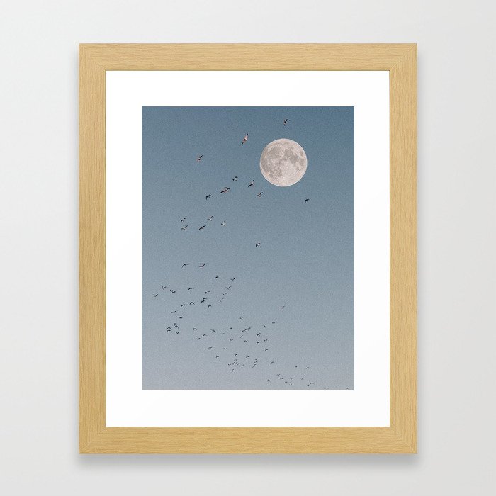 Flying To Luna Framed Art Print