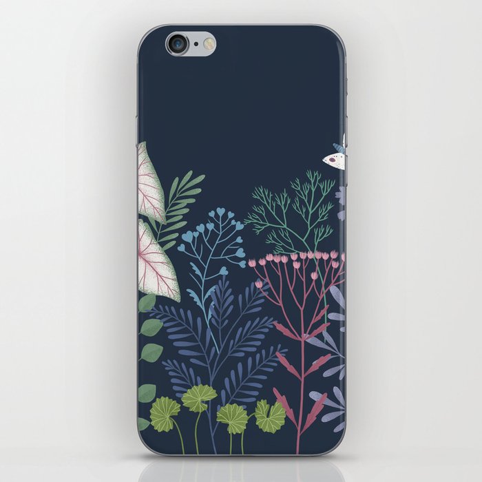 Botanical illustration iPhone Skin