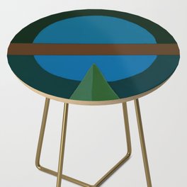 Triangle Moon Green Two Side Table