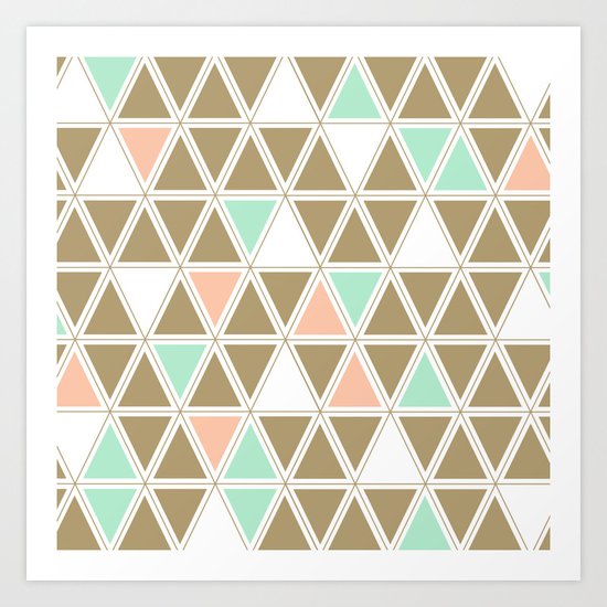 Colored Triangles Art Print