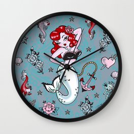 Molly Mermaid Wall Clock