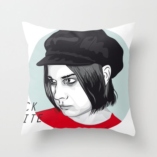JACK WHITE Throw Pillow