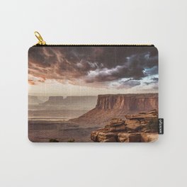 dramatic sky in moab Carry-All Pouch | Moab, Moab Utah, Colorado, Ravine, Grandcanyon, Utah, Panoramic, Arizona, Tourist, People 
