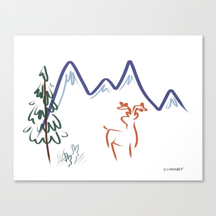 Mountain Air I Canvas Print