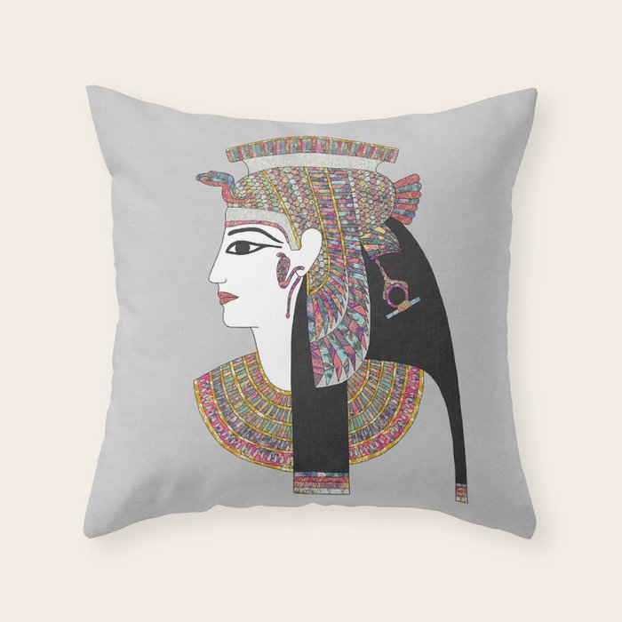 EGYPTIAN GODDESS Throw Pillow by Bianca Green Society6