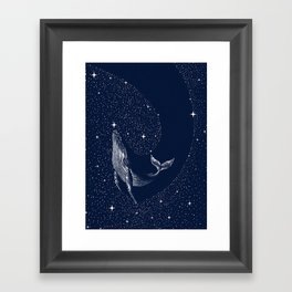 starry whale Framed Art Print
