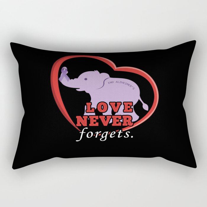 Love End Alzheimer Alzheimer's Awareness Rectangular Pillow