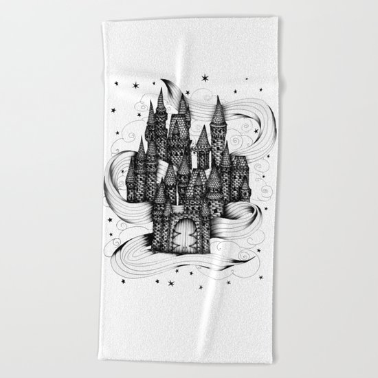 Super Magic Dream Castle Beach Towel