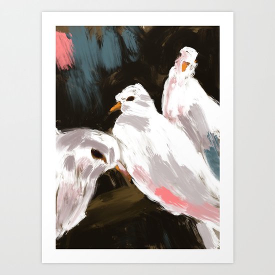 Minnesota State Fair 2011 - Doves Art Print