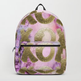 Gold Letters X-O  Backpack | Pinkpaint, Bacground, Goldletters, Goldx, Goldo, Graphicdesign, Colorful, Elliemiami, Digital, X Oletters 