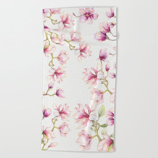 Delicate Magnolia 2 Beach Towel