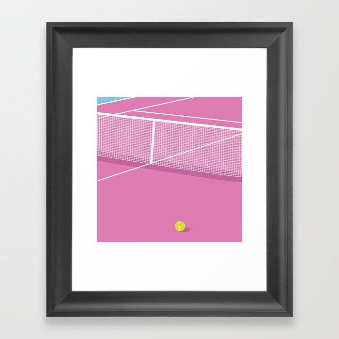 Tennis Court Framed Art Print