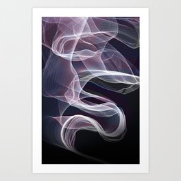 Dark and Beautiful Smoky flux  Art Print