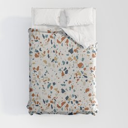 Colorful Terrazzo Digital Pattern Duvet Cover