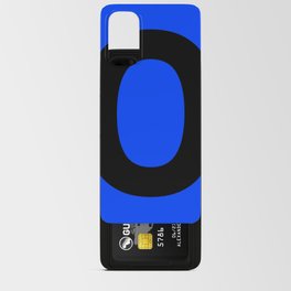 Letter O (Black & Blue) Android Card Case