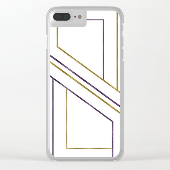Geometry on white (abstract) Clear iPhone Case
