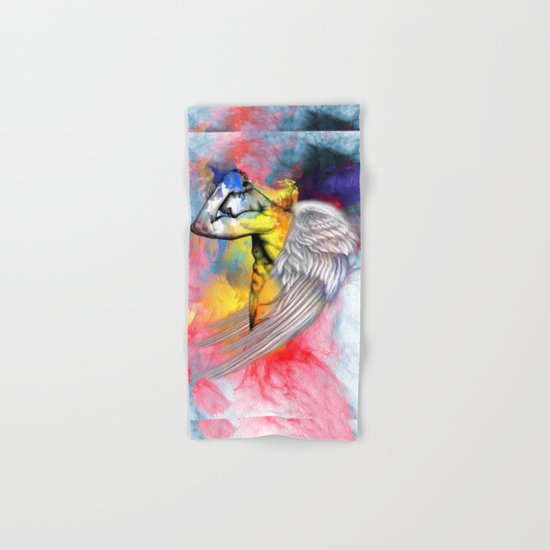 angel male nude Hand & Bath Towel