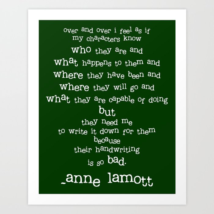 writers-quotes-bad-handwriting-anne-lamott-art-print-by-charm-girl