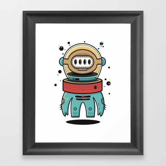 D-Nat boy Framed Art Print