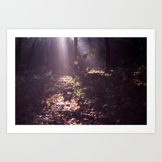 the day ends Art Print