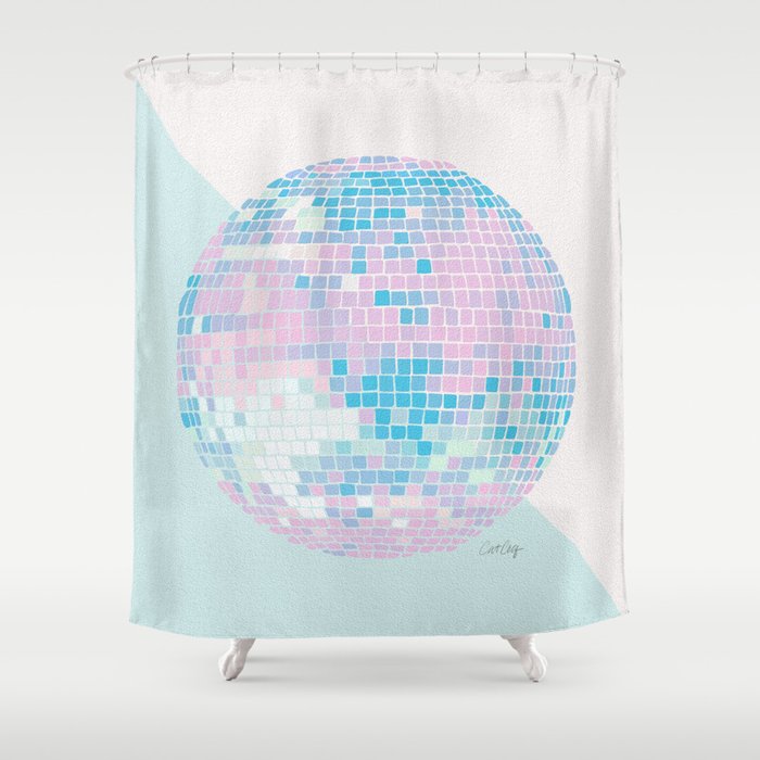 Disco Ball – Pastel Shower Curtain