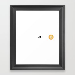 The Evolution of Money Bitcoin Cow Coin Credit Trade Framed Art Print
