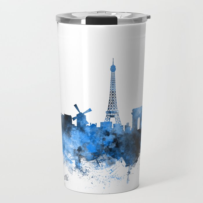 Paris France Skyline Travel Mug